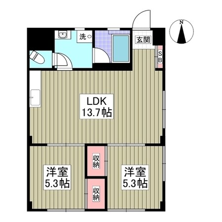 ロワール坂戸の物件間取画像